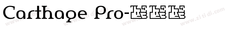 Carthage Pro字体转换